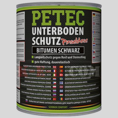 Petec Unterbodenschutz Bitumen Schwarz Pinseldose 1 Liter