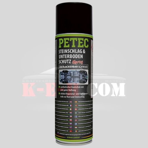 Petec Steinschlag- & Unterbodenschutz Überlackierbar Schwarz 500ml